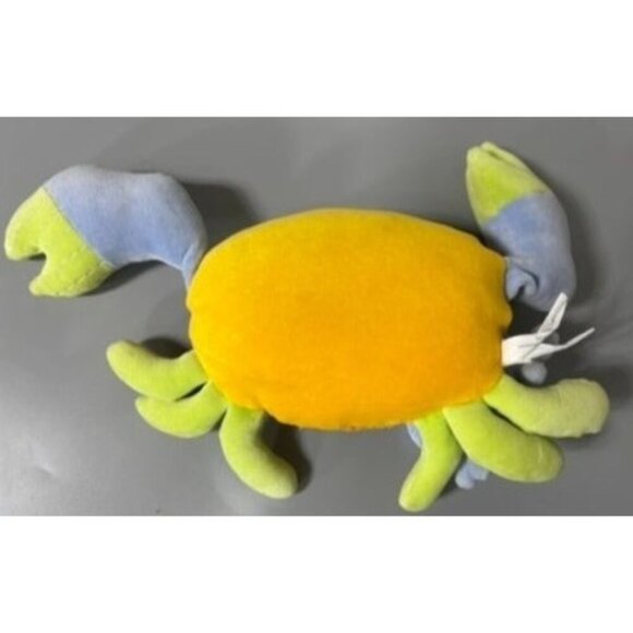 Pottery Barn Kids Colorful Plush Crab Toy Multicolor Soft Stuffed Animal Pull Vi - Picture 4 of 6